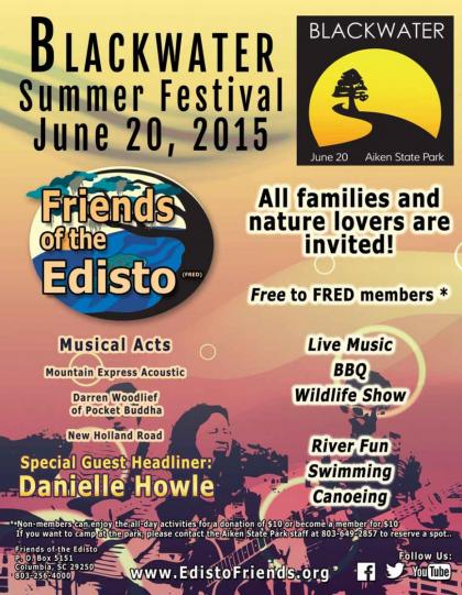 Friends of the Edisto Blackwater Summer Fesitval Flyer